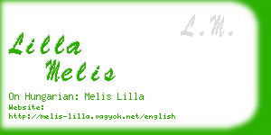 lilla melis business card